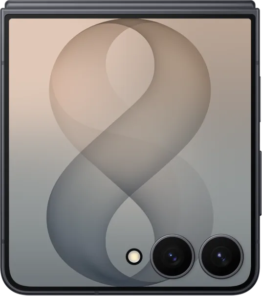 Galaxy Z Flip8 in Graphite, closed